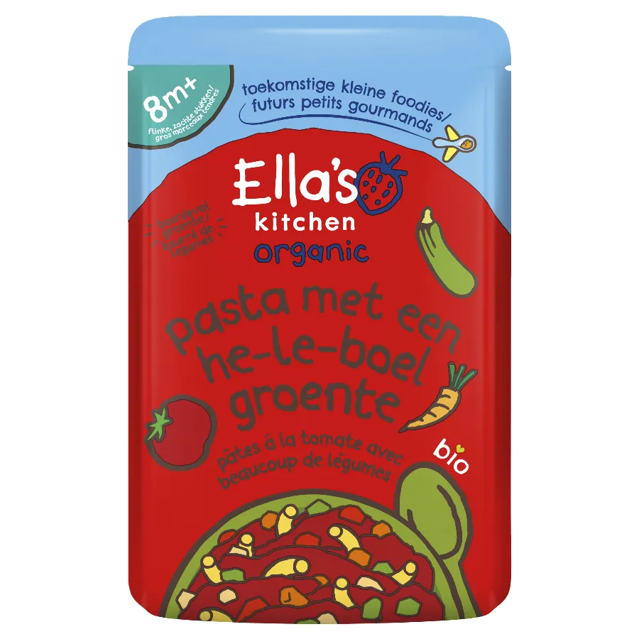 ELLA'S KITCHEN PASTA MET EEN HELEBOEL GROENTEN (8+)
