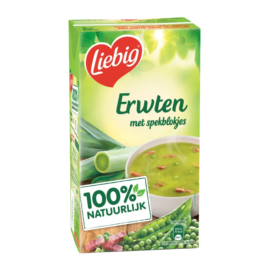 LIEBIG ERWTEN MET SPEKBLOKJES BRICK
