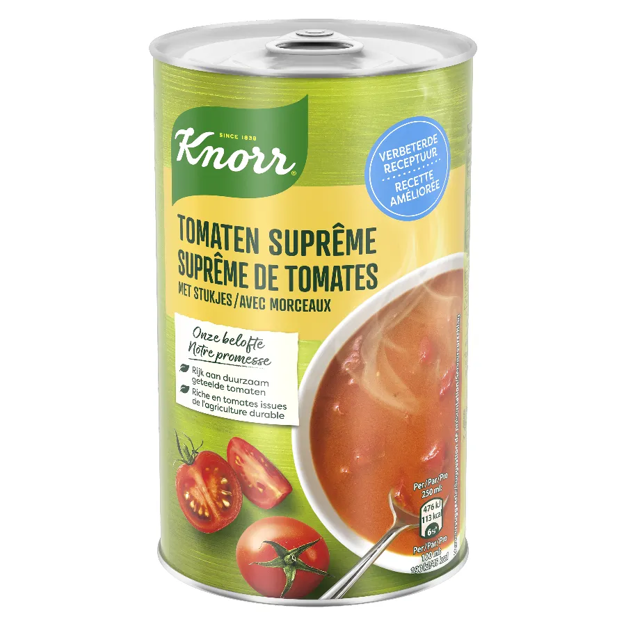 KNORR TOMAAT SUPRÊME MET STUKJES BLIK