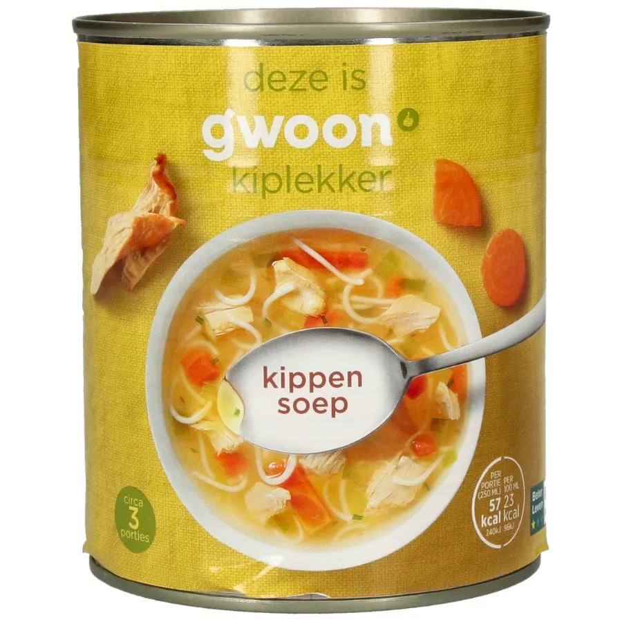 GWOON KIPPENSOEP BLIK
