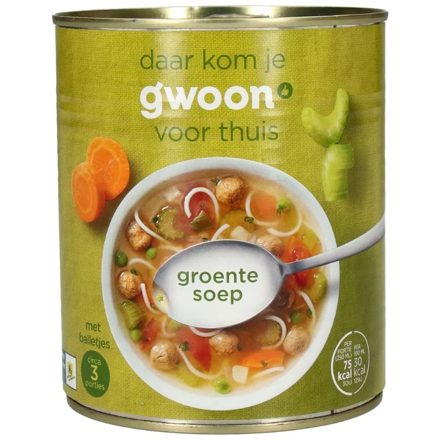 GWOON GROENTENSOEP BLIK