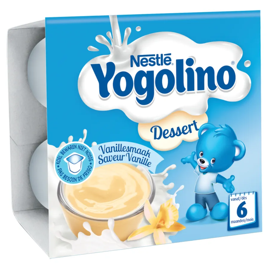 NESTLE YOGOLINO DESSERT VANILLESMAAK (6 MAANDEN+)