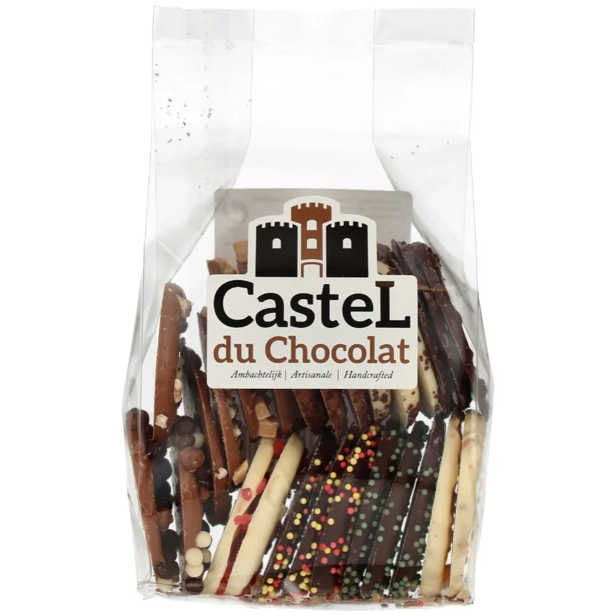 CASTEL DU CHOCOLAT CHOCOLAATJES GEMENGD