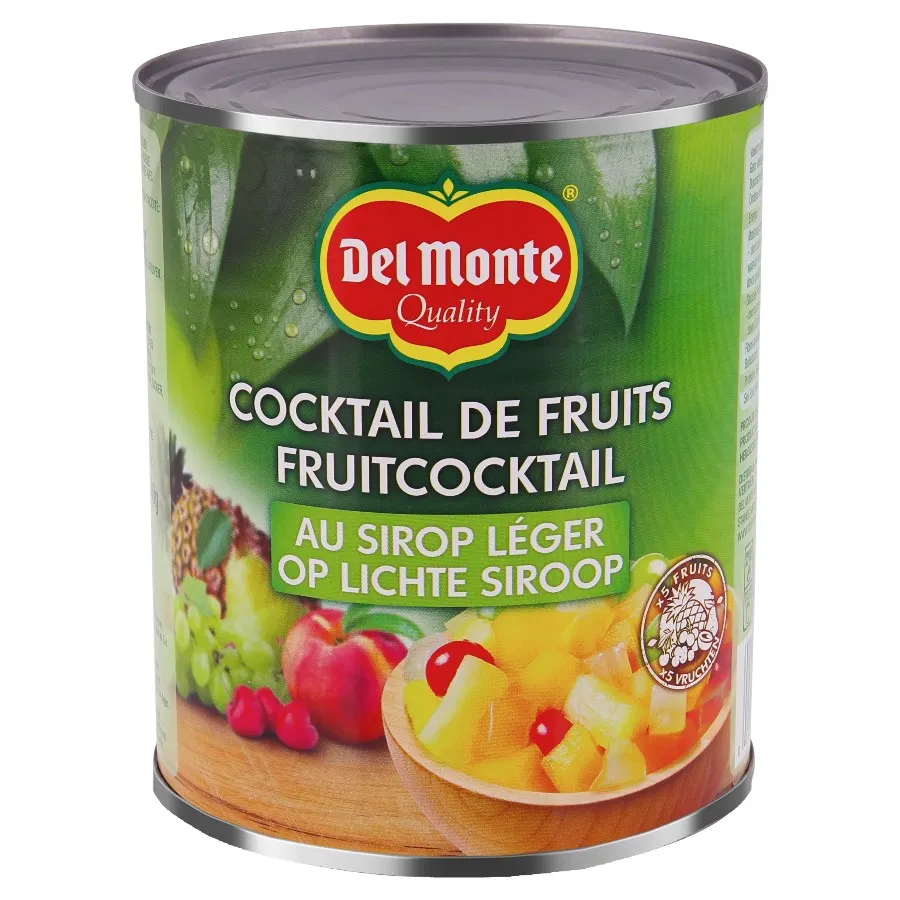 DEL MONTE FRUITCOCKTAIL OP LICHTE SIROOP BLIK