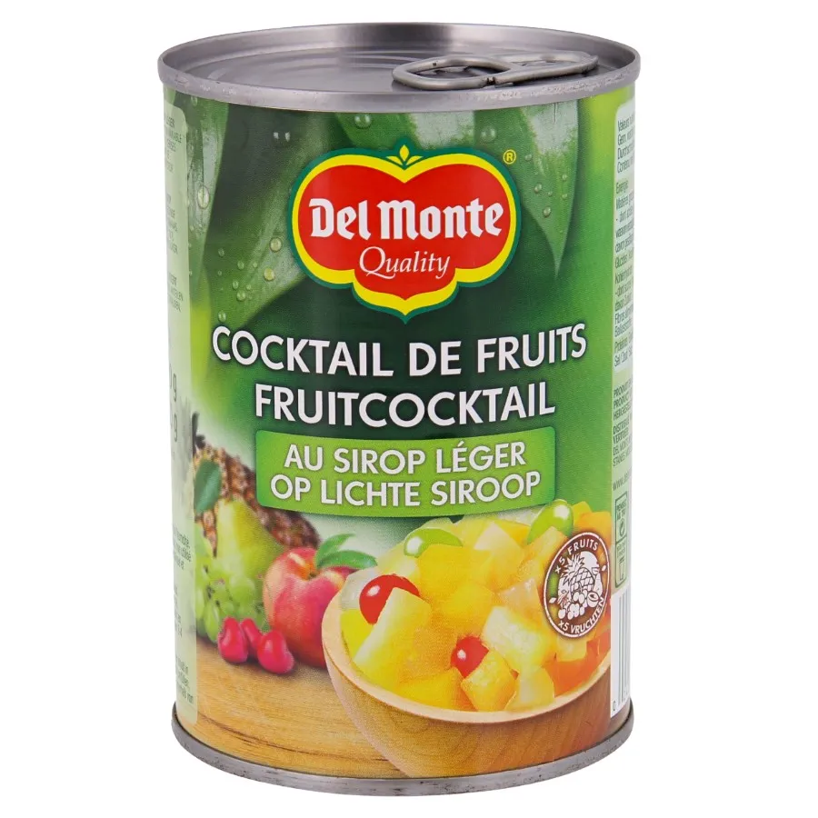 DEL MONTE FRUITCOCKTAIL OP LICHTE SIROOP BLIK