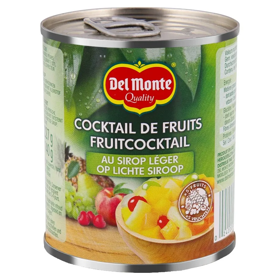 DEL MONTE FRUITCOCKTAIL OP LICHTE SIROOP BLIK