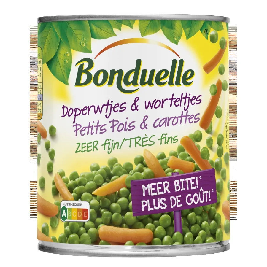 BONDUELLE DOPERWTJES & WORTELTJES BLIK