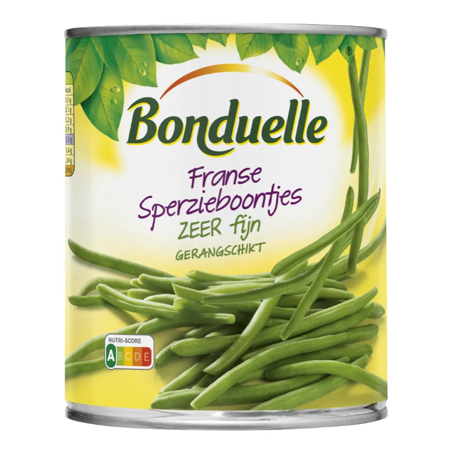 BONDUELLE FRANSE SPERZIEBONEN ZEER FIJN BLIK