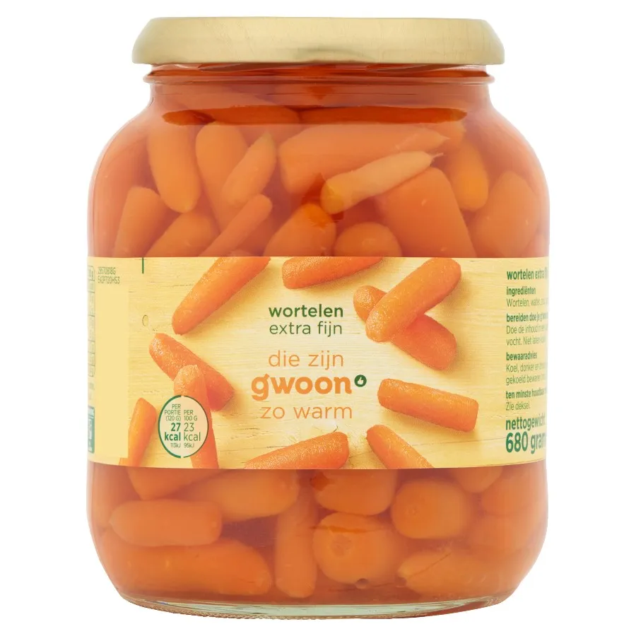 GWOON WORTELEN EXTRA FIJN GLAS