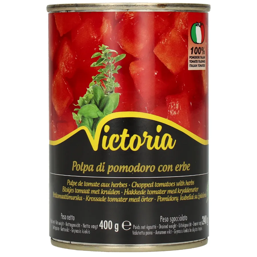 VICTORIA TOMATENBLOKJES MET KRUIDEN BLIK