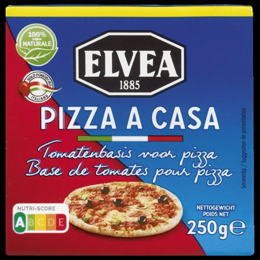 ELVEA PIZZA A CASA TOMATENBASIS VOOR PIZZA BRICK