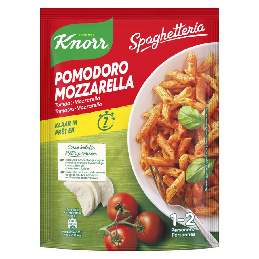 KNORR SPAGHETTERIA POMODORO MOZZARELLA TOMAAT POUCH