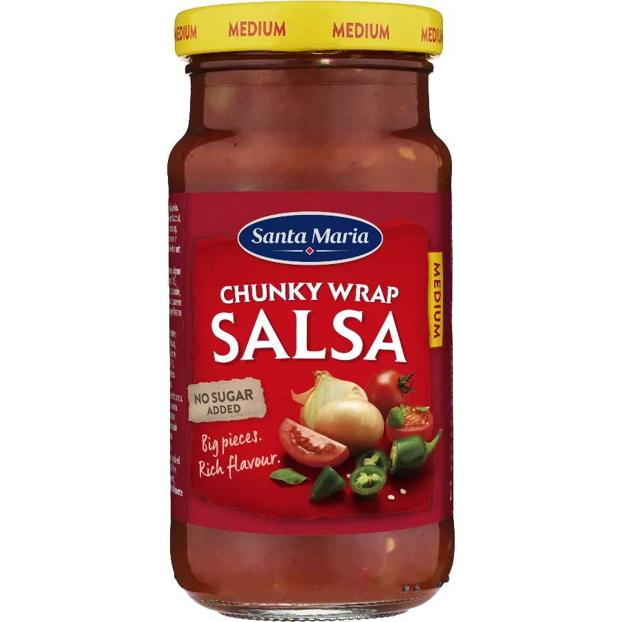 SANTA MARIA CHUNKY WRAP SALSA MEDIUM