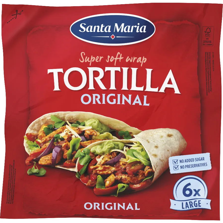 SANTA MARIA TORTILLA ORIGINAL - 6 STUKS
