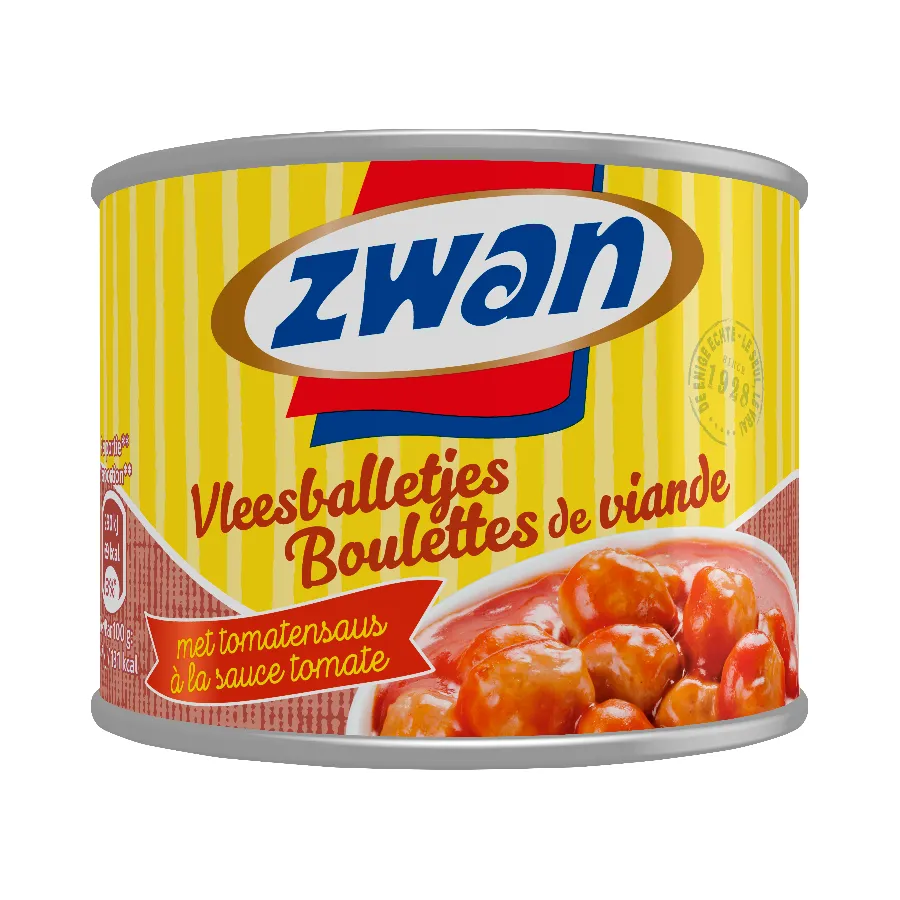 ZWAN VLEESBALLETJES IN TOMATENSAUS BLIK