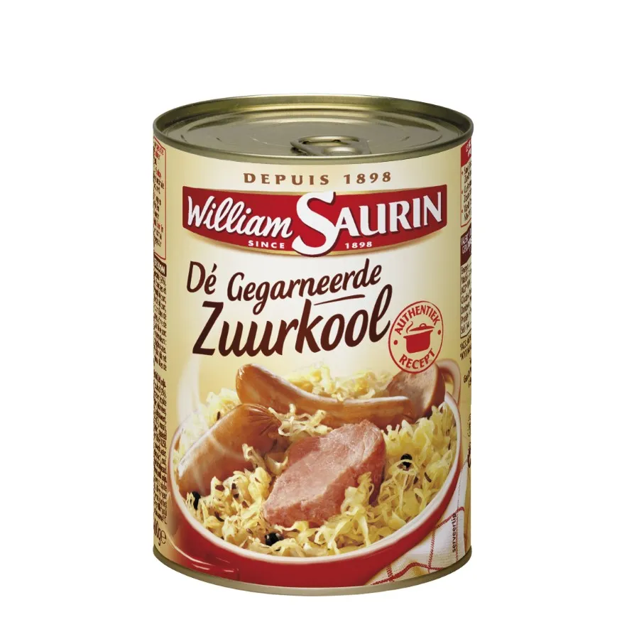 WILLIAM SAURIN ZUURKOOL GEGARNEERD BLIK