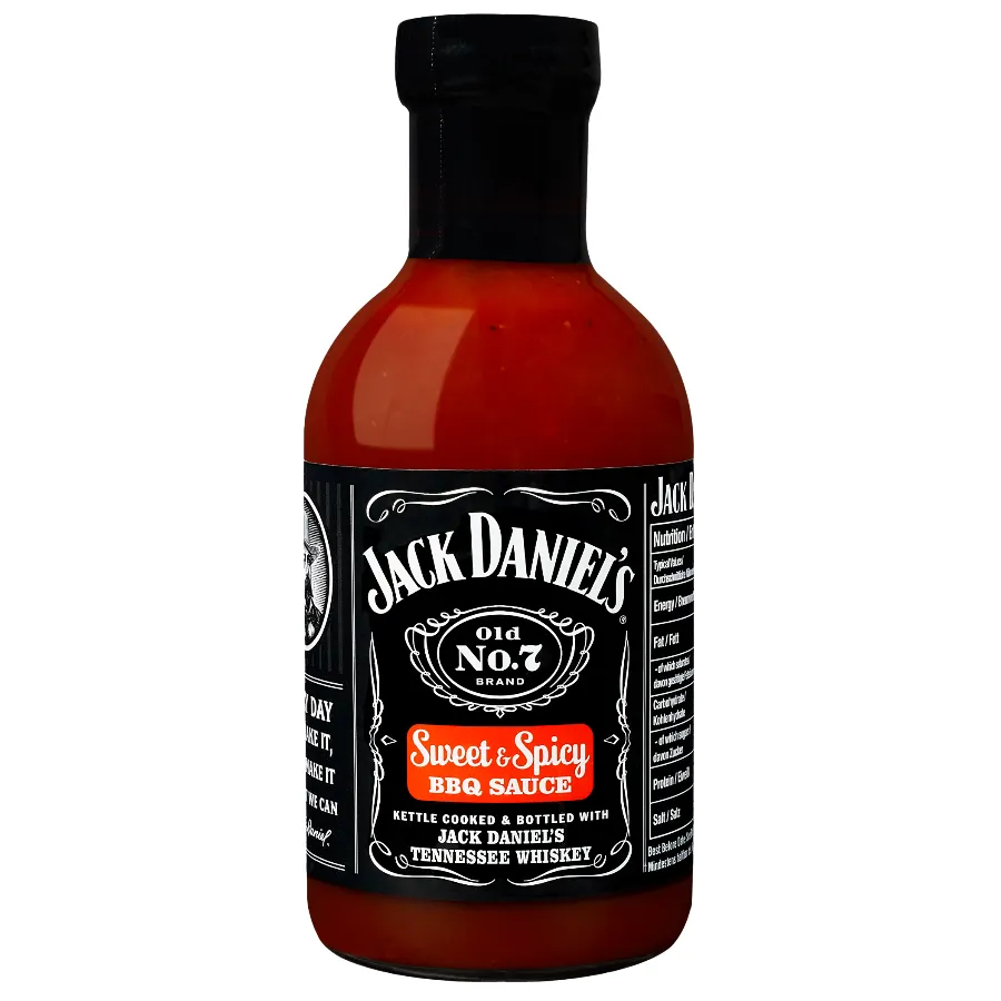 JACK DANIEL'S BBQ SAUS SWEET & SPICY GLAS