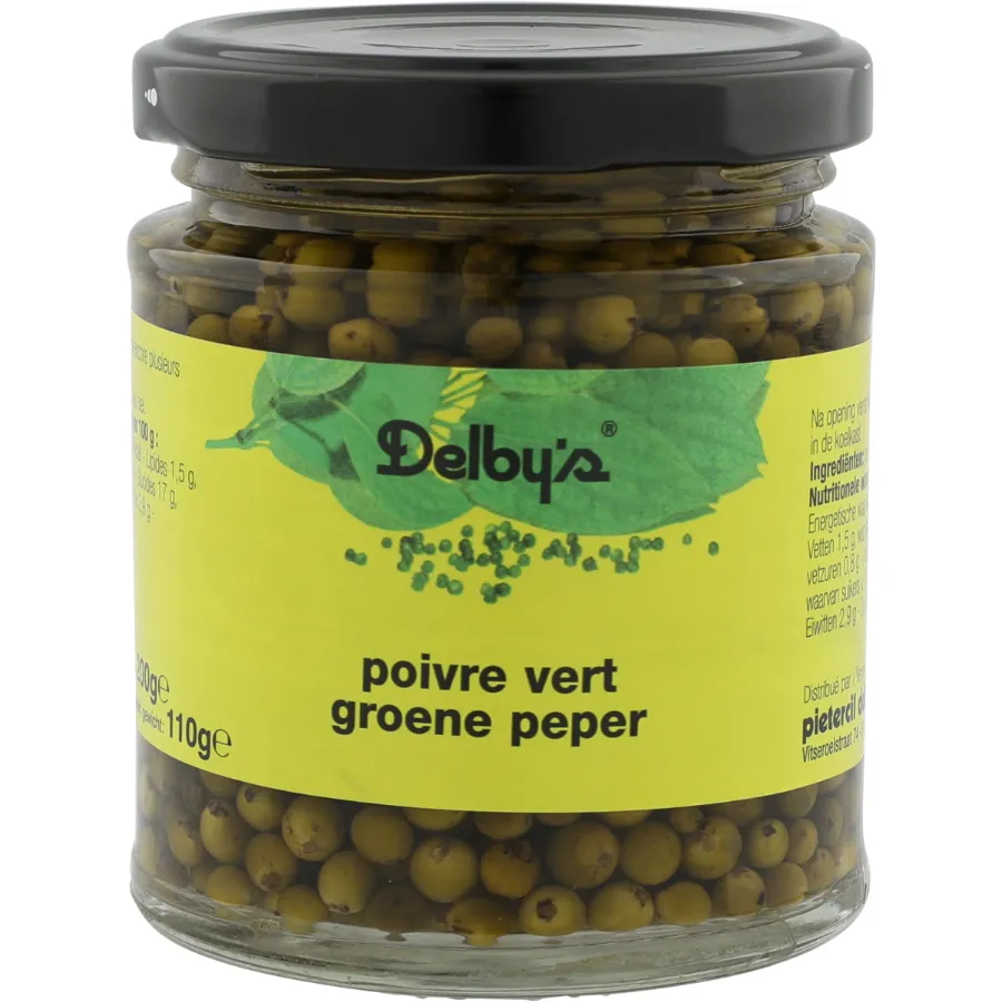 DELBY'S GROENE PEPER   GLAS
