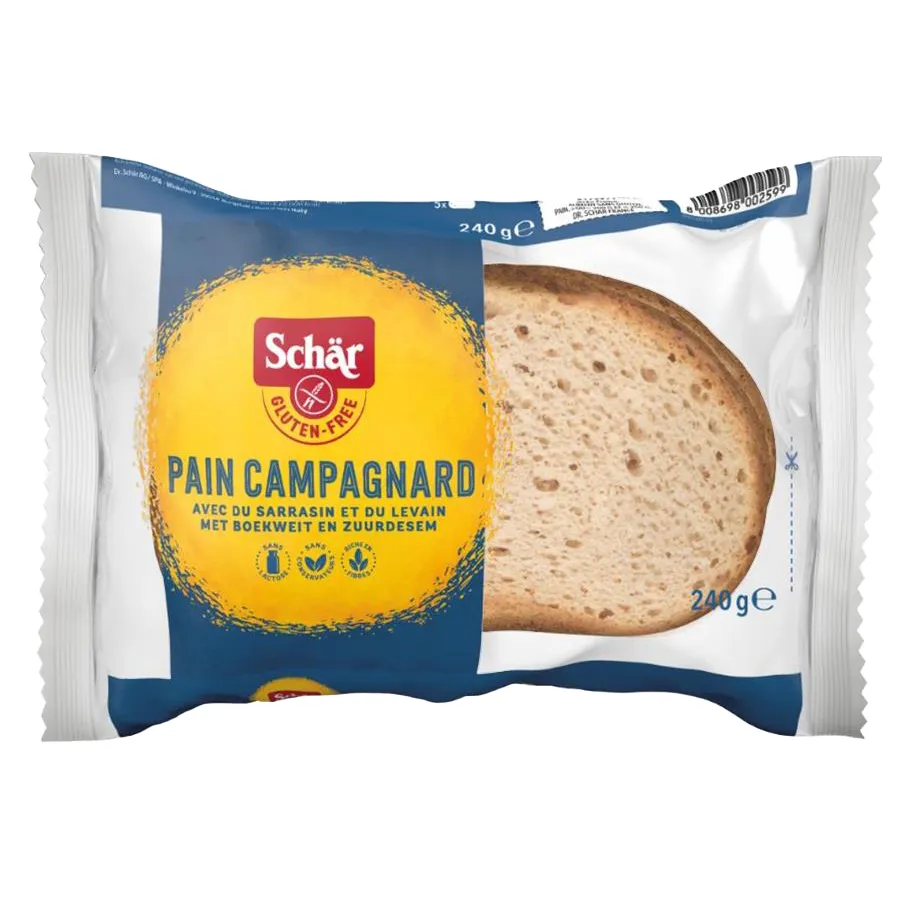 SCHAR BOERENBROOD GESNEDEN ZONDER GLUTEN