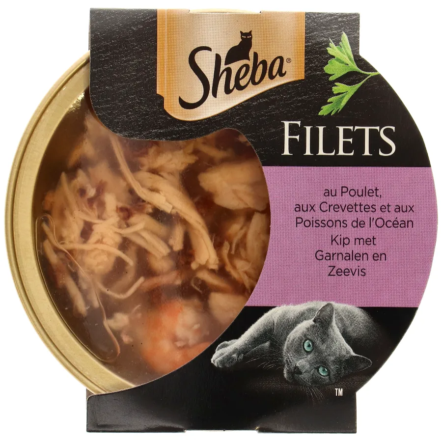 SHEBA GASTRO KATTENVOEDING VIS EN GARNALEN ALU