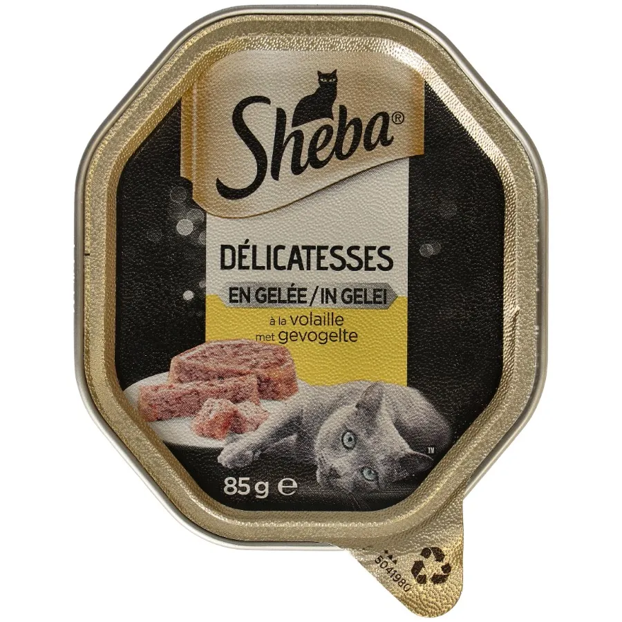 SHEBA KATTENVOEDING MET GEVOGELTEGELEI ALU