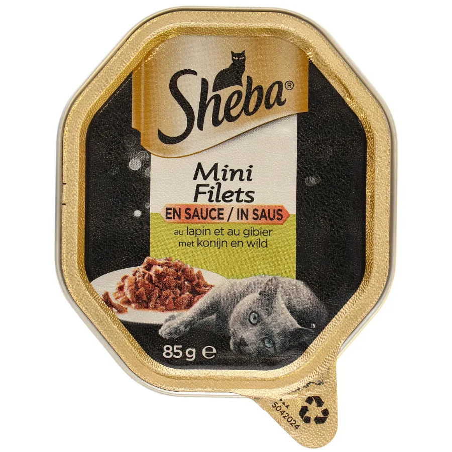 SHEBA KATTENVOEDING MET SAUS KONIJN & WILD ALU