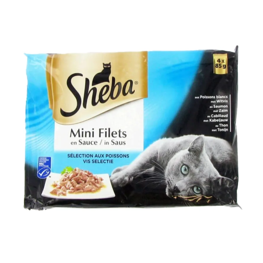 SHEBA KATTENVOEDING MINI FILETS IN SAUS