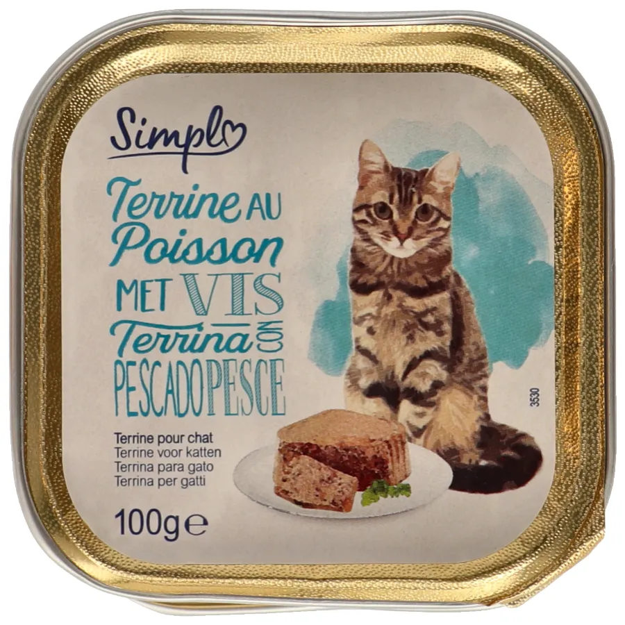 SIMPL KATTENVOEDING TERRINE MET VIS ALU