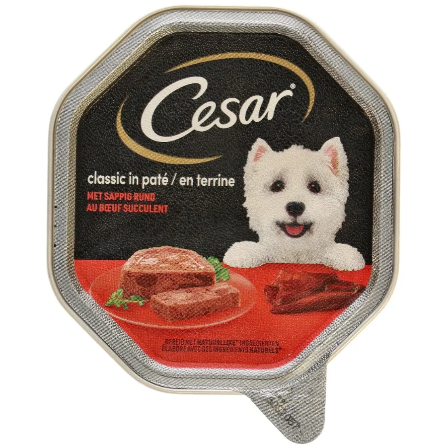 CESAR HONDENVOEDING TERRINE VAN RUNDS ALU