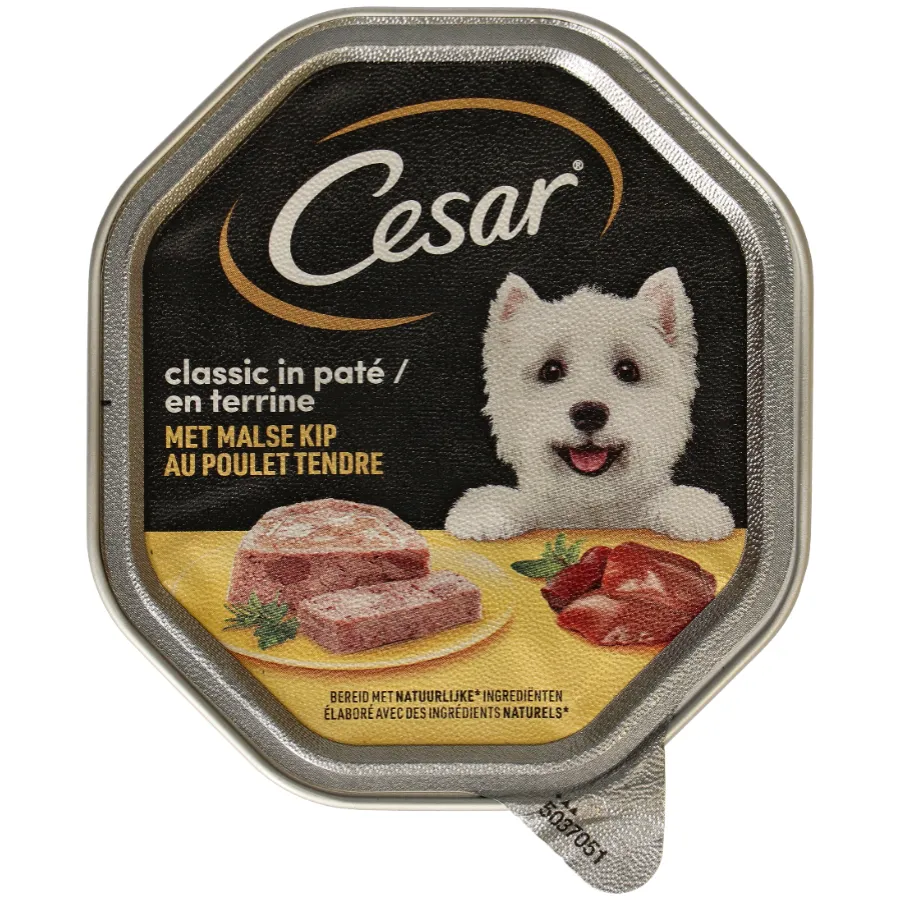 CESAR HONDENVOEDING TERRINE VAN KIP ALU