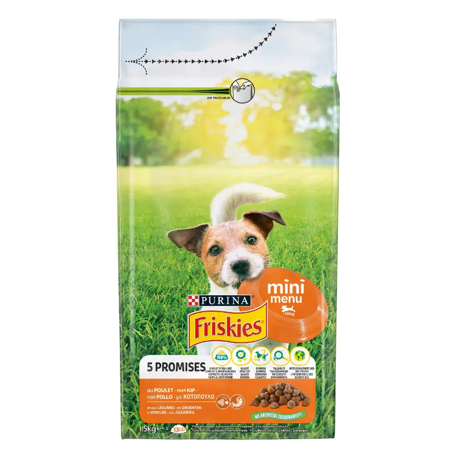 FRISKIES HONDENVOEDING MINI MENU KIP <10KG