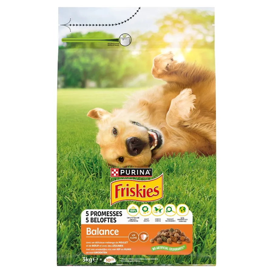 FRISKIES HONDENVOEDING BALANCE KIP MET GROENTEN
