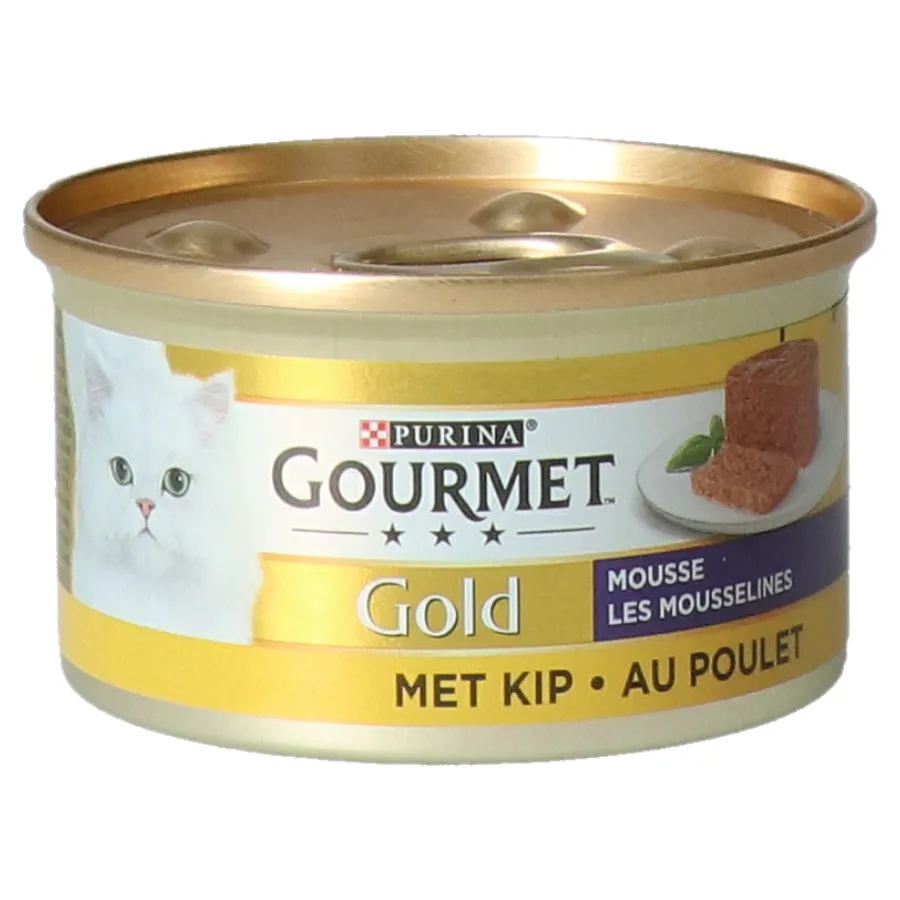 PURINA GOURMET KATTENVOEDING GOLD MOUSSE VAN KIP BLIK