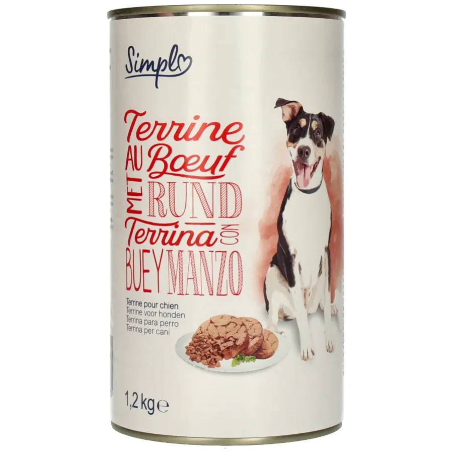 SIMPL HONDENVOEDING TERRINE MET RUND