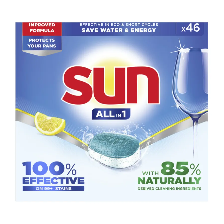 SUN VAATWASTABLETTEN LEMON ALL-IN-1