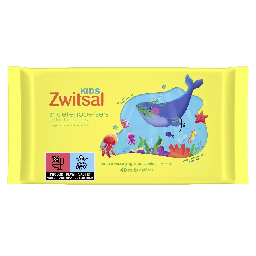 ZWITSAL KIDS SNOETENPOETSER - 40 STUKS