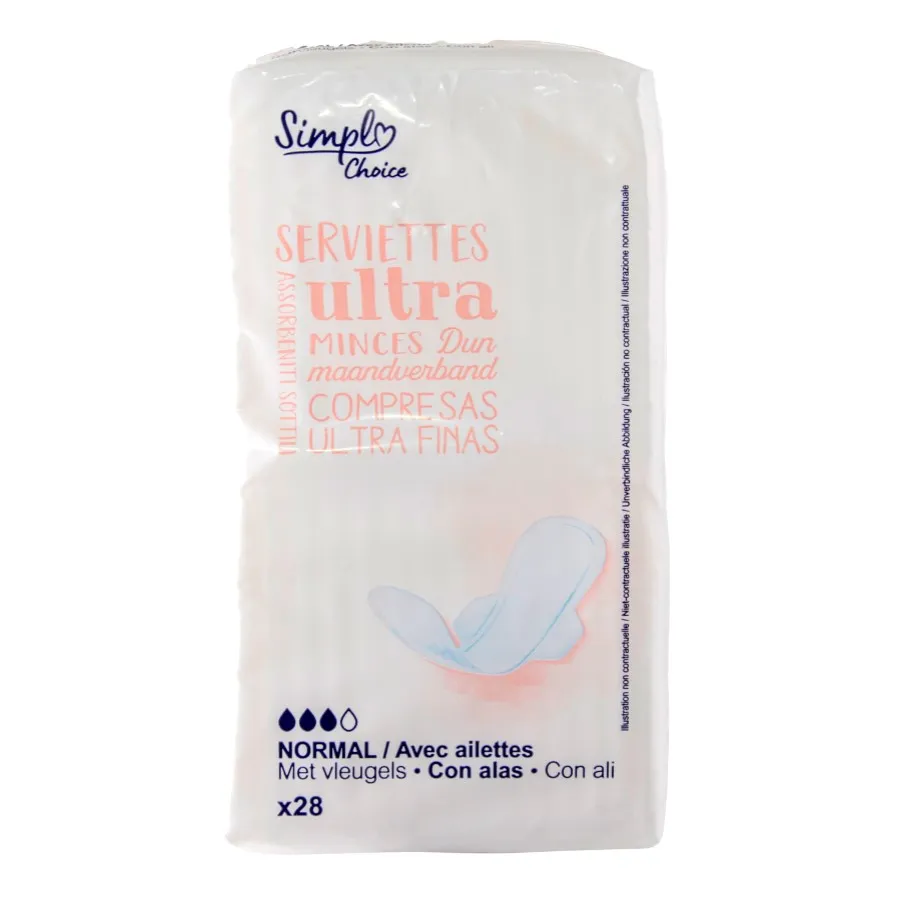 SIMPL MAANDVERBAND MET VLEUGELS - 28 STUKS