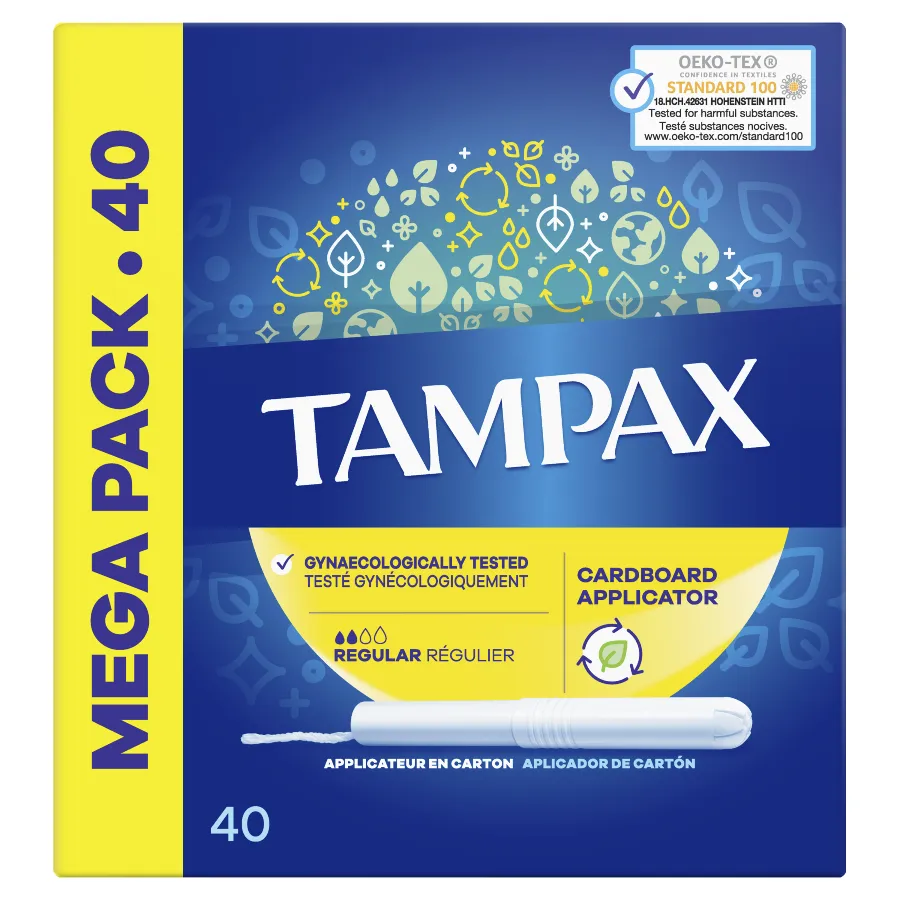 TAMPAX TAMPON REGULAR - 40 STUKS