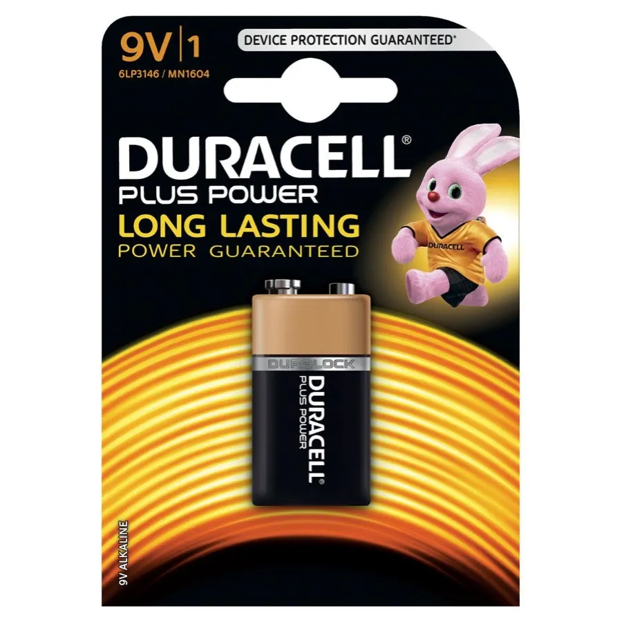 DURACELL PLUS POWER BATTERIJ 9-VOLT