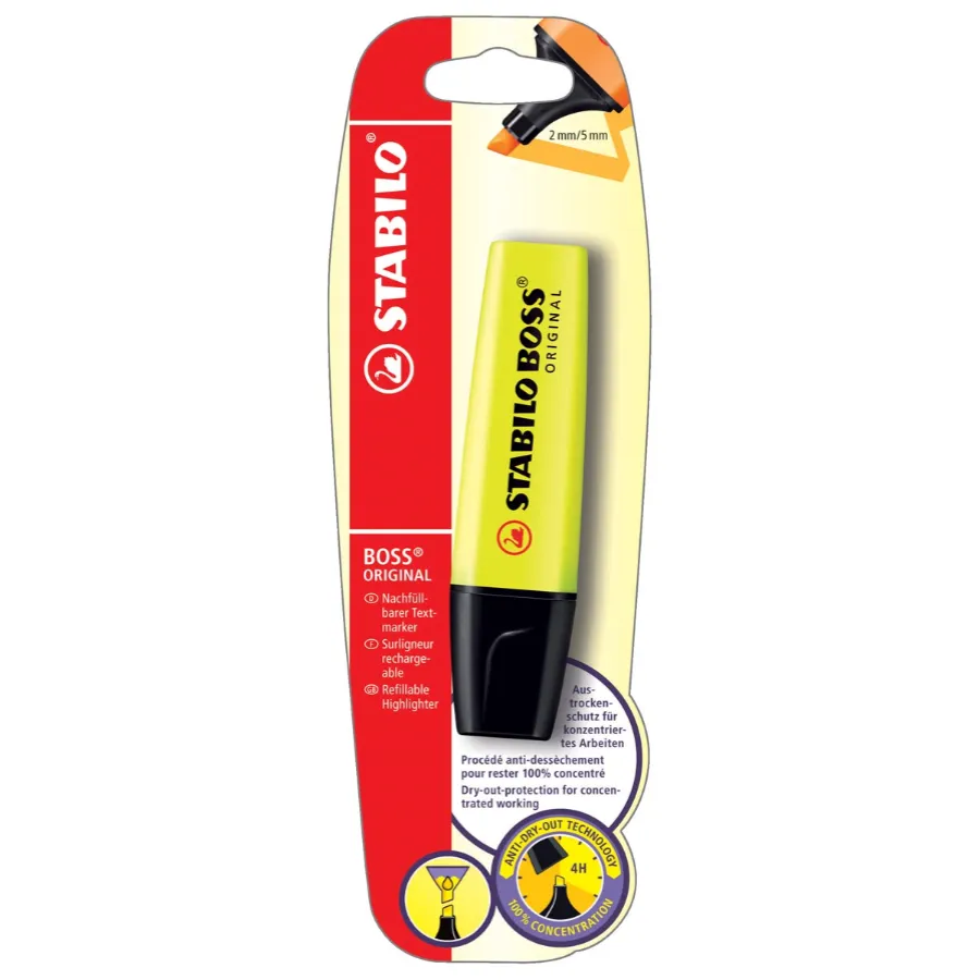 STABILO BOSS MARKEERSTIFT GEEL