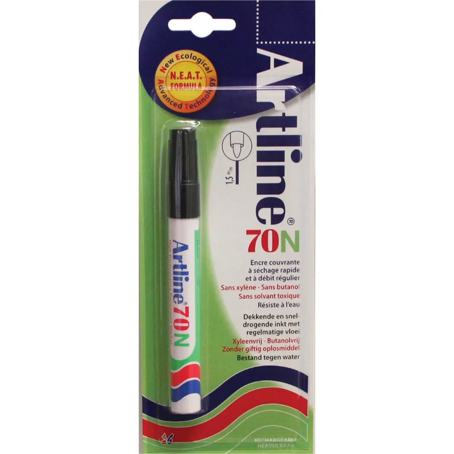 ARTLINE 70N ALCOHOLSTIFT ZWART BLISTER