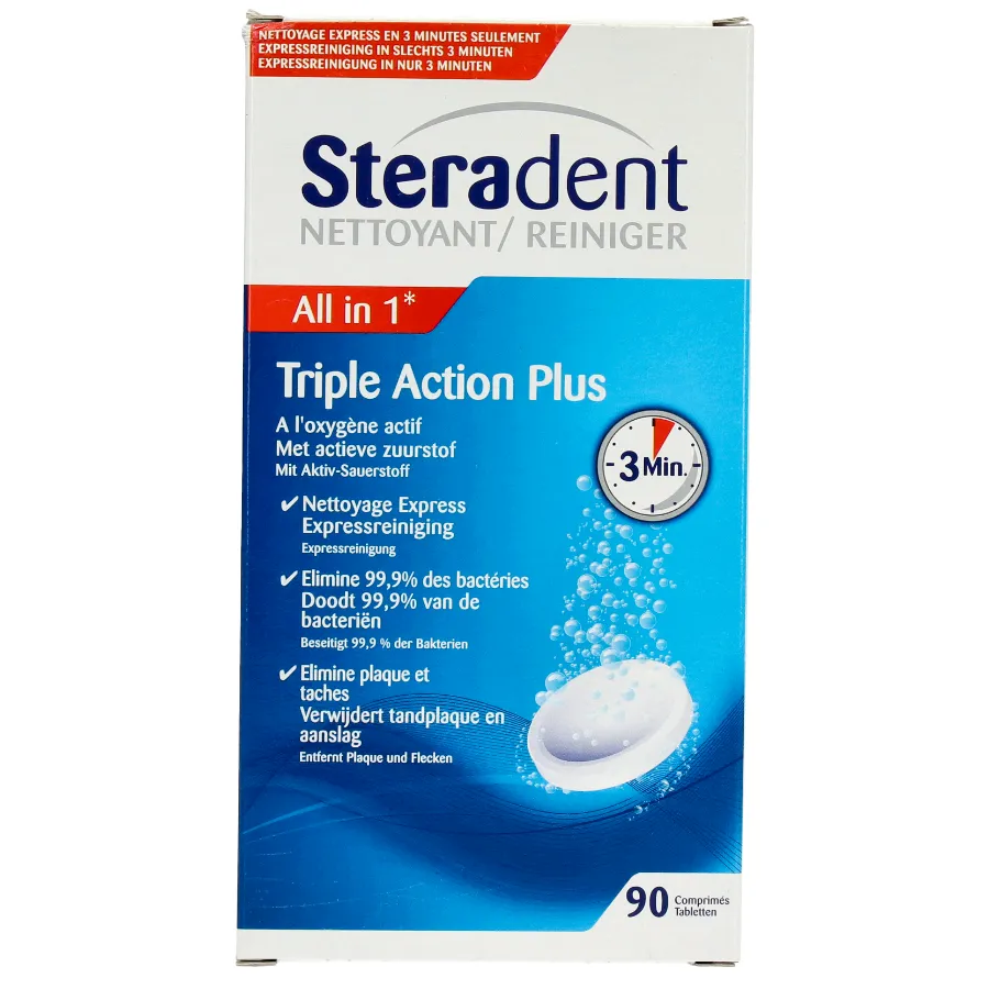 STERADENT TRIPLE ACTION PLUS - 90 TABS