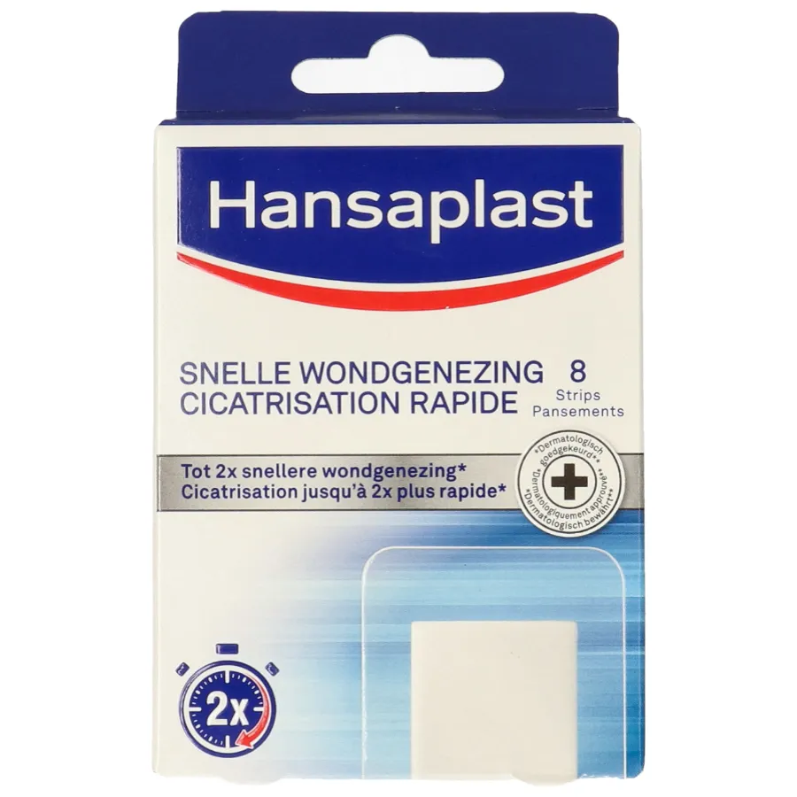HANSAPLAST PLEISTERS GEL VOOR SNELLE WONDGENEZING - 8 STRIPS