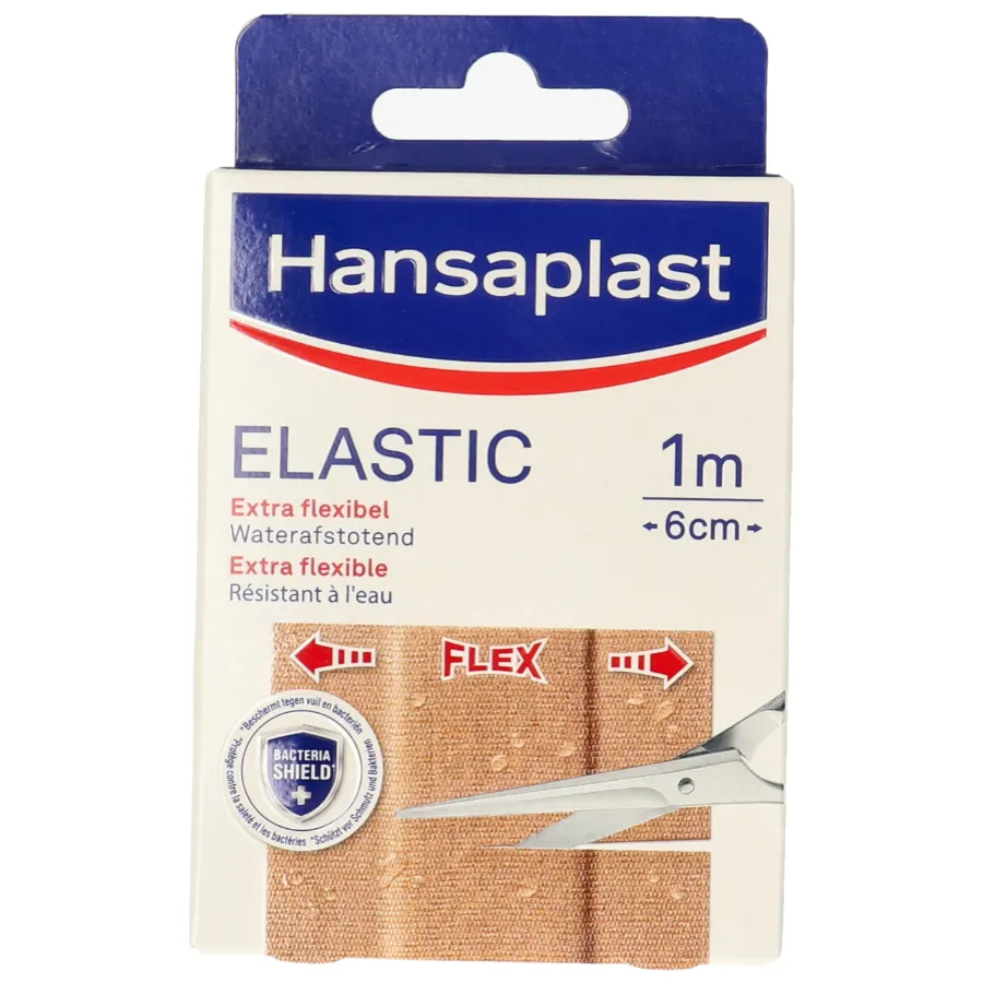 HANSAPLAST PLEISTER ELASTIC - 1M X 6 CM