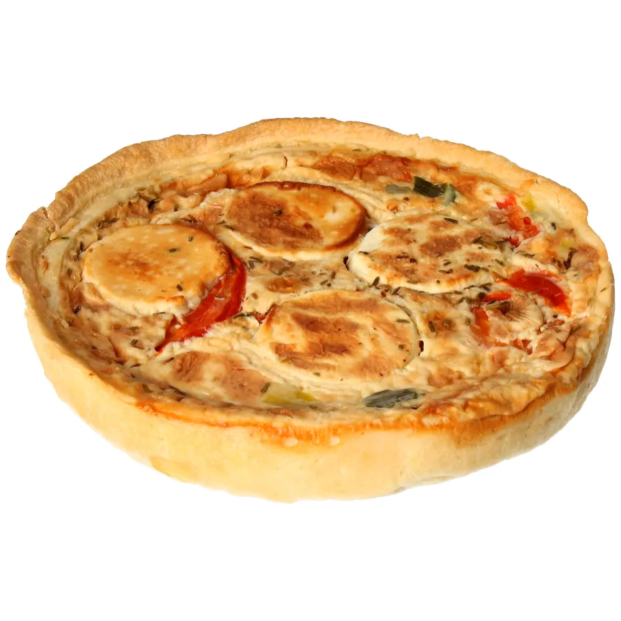 ARTISAN GOURMET QUICHE MET GEITENKAAS, TOMAAT, PREI