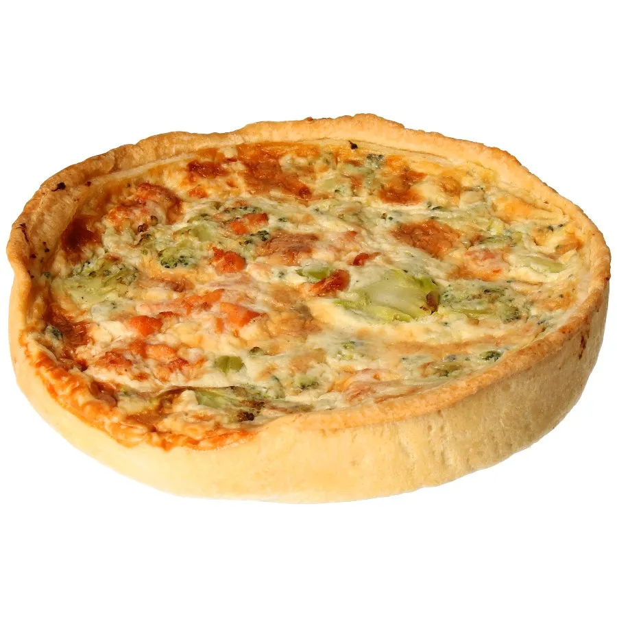 ARTISAN GOURMET QUICHE MET BROCCOLI EN ZALM