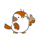 sparrow_いいね_右向き_帽子なし