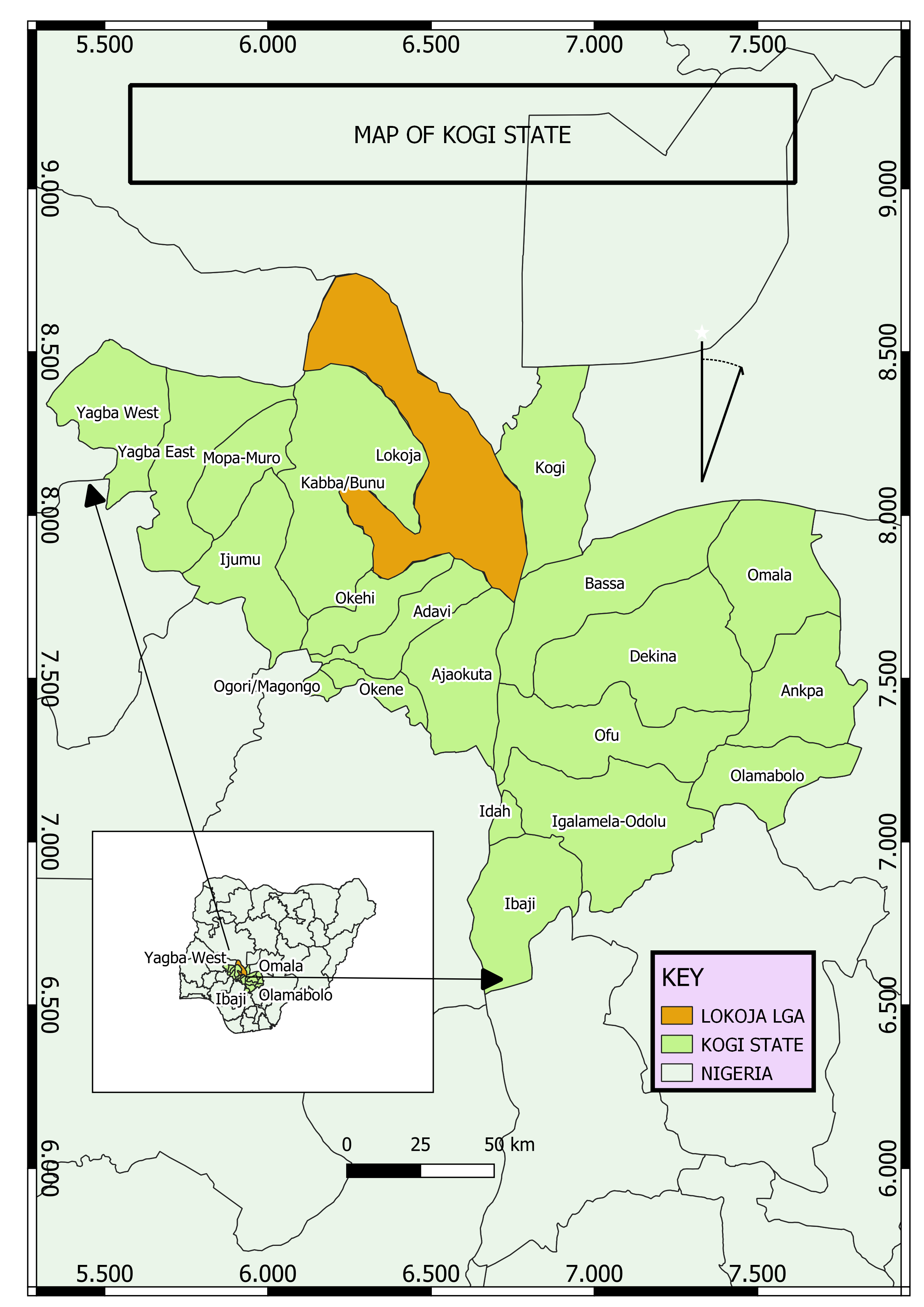 map-of-kogi-state-highlighting-lokoja-spatialnode
