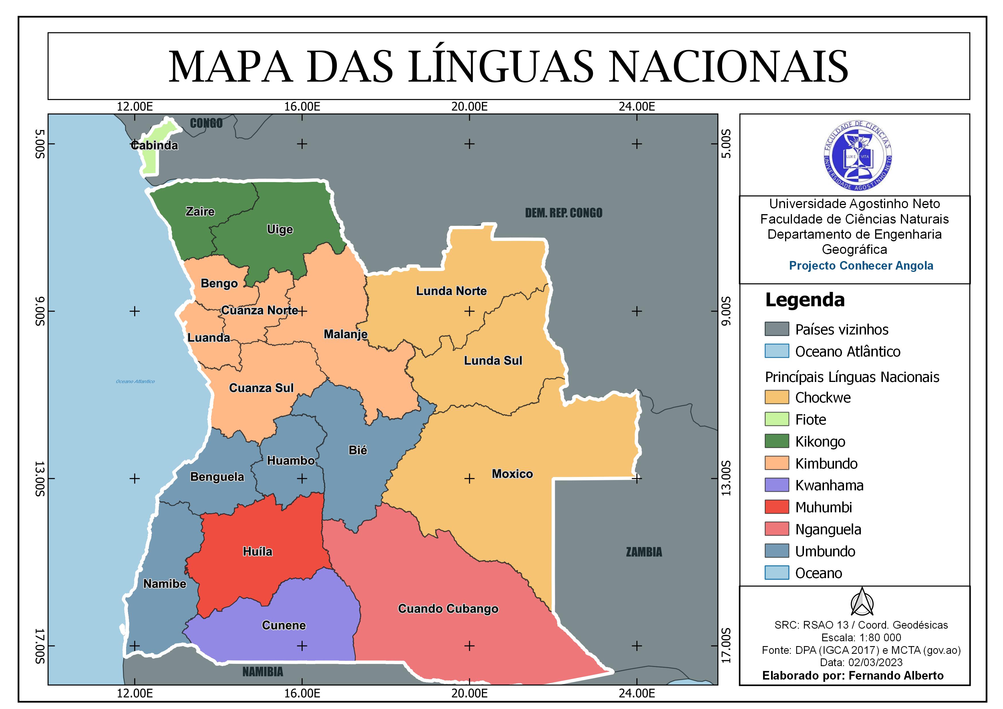 LÍNGUAS NACIONAIS DE ANGOLA Spatialnode