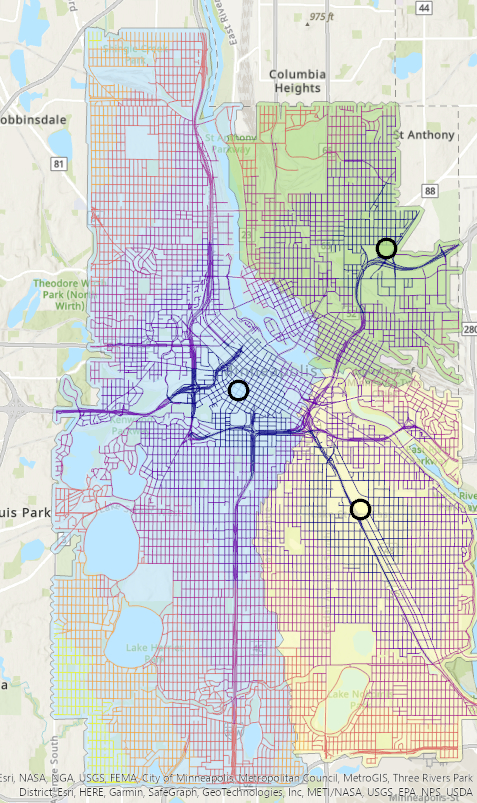 Transit Accessibility Catchment Area Lab | Spatialnode